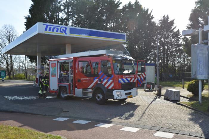 Brand naast LPG tank Tinq tankstation