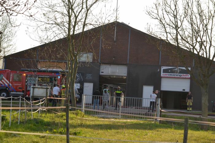 Brandje in opslagloods