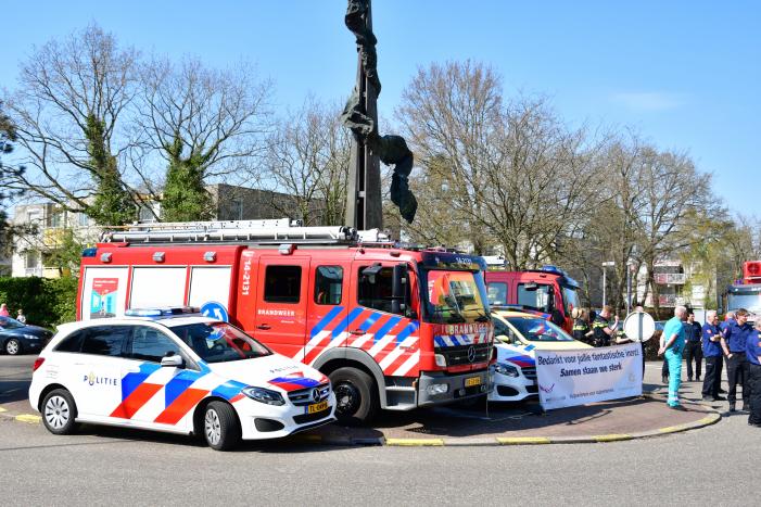 Eerbetoon aan zorgpersoneel