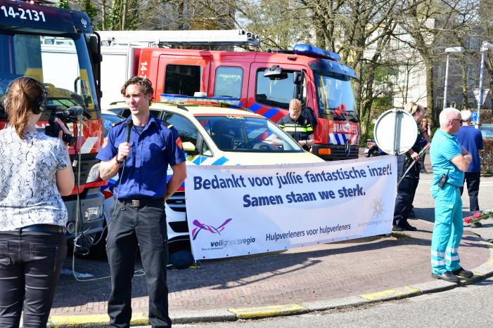 Eerbetoon aan zorgpersoneel