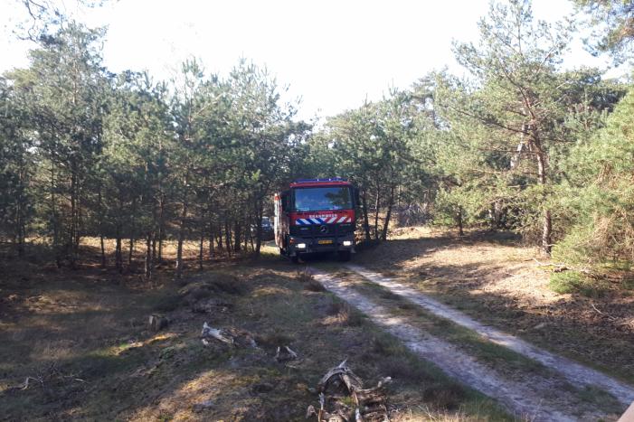 Stuk heidebrand snel onder controle