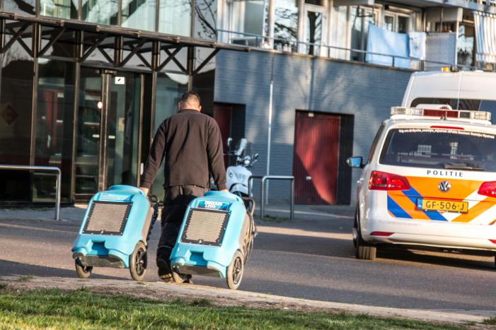 Flinke inzet vanwege waterschade in flatwoning