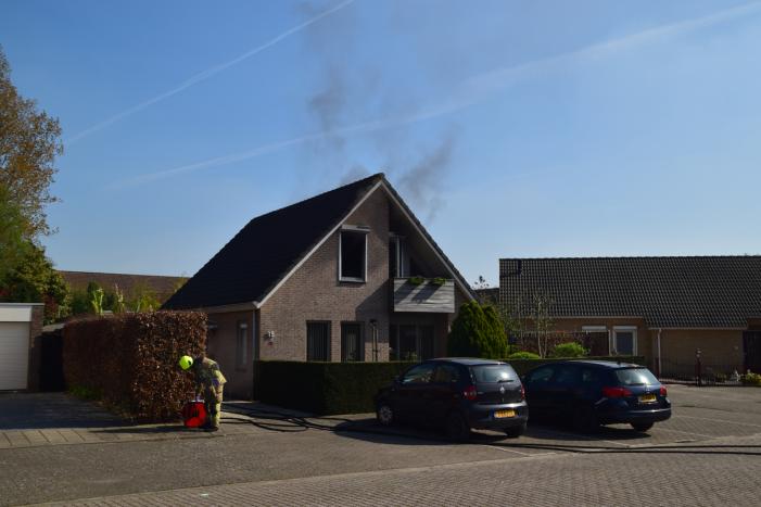 Brand in vrijstaande woning