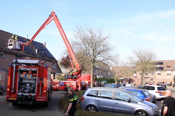 Wespennest wegbranden zorgde voor dakbrand