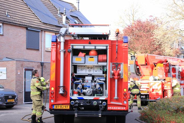 Wespennest wegbranden zorgde voor dakbrand