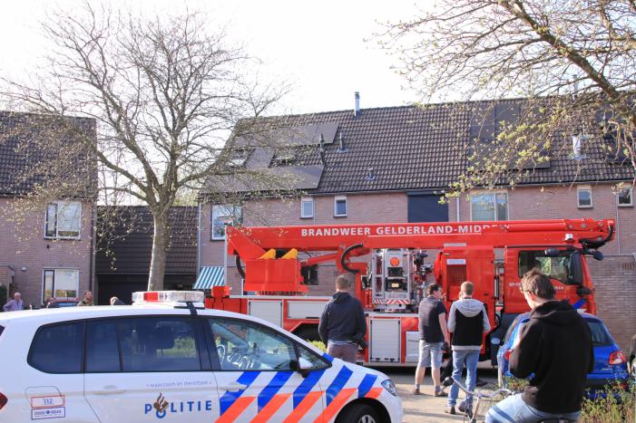 Wespennest wegbranden zorgde voor dakbrand