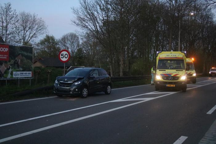 Veel schade bij kop staart aanrijding