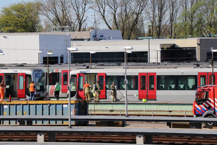Brand bij RET remise