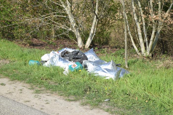 Grote hoeveelheid hennepafval gedumpt