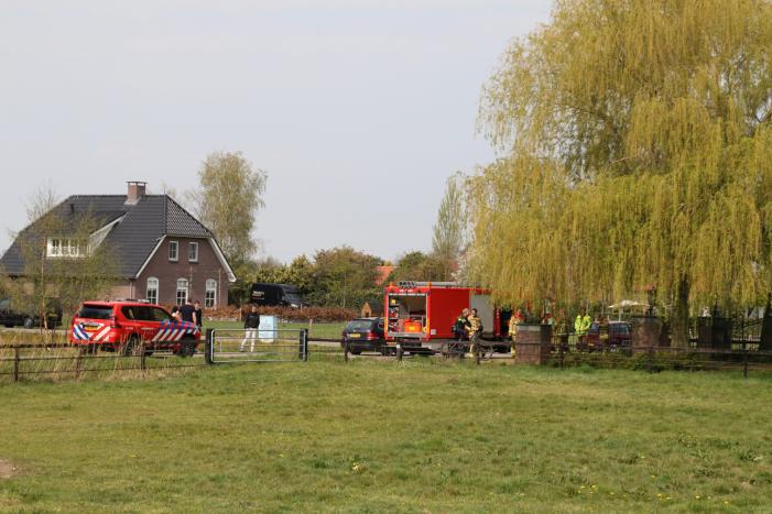 Brand in woning met rieten dak