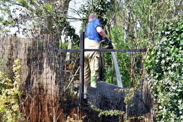 Brand in achtertuin villawoning