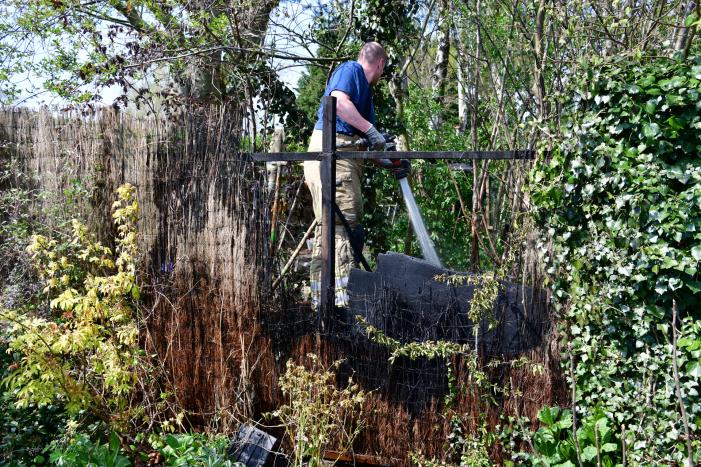 Brand in achtertuin villawoning