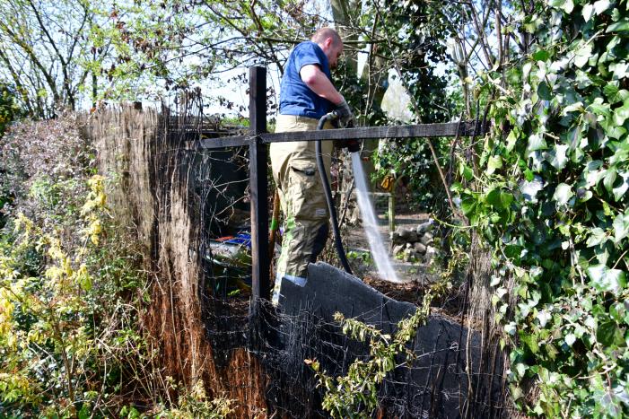 Brand in achtertuin villawoning