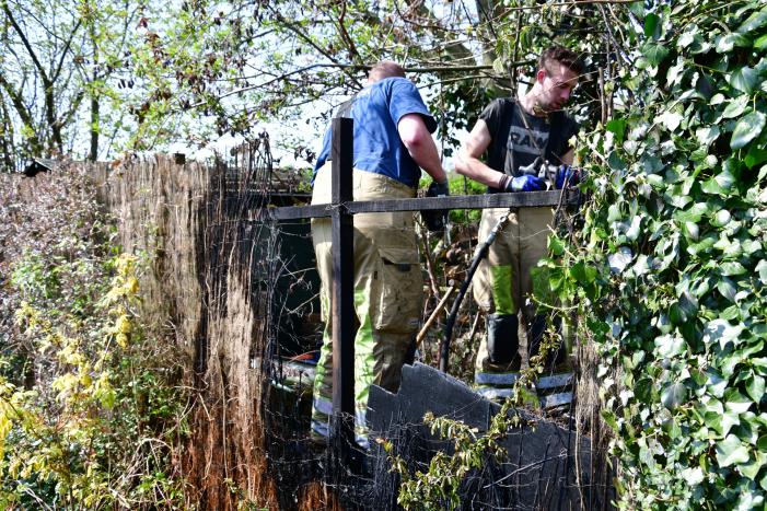 Brand in achtertuin villawoning