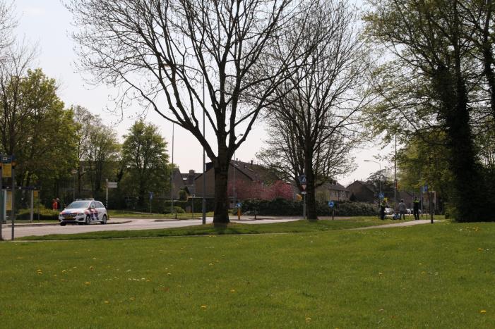 Vrouw uit rolstoel gevallen