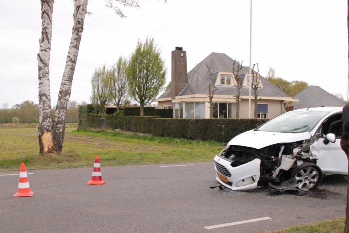 Automobilist botst tegen boom