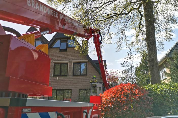 Containerbrand slaat over naar dak