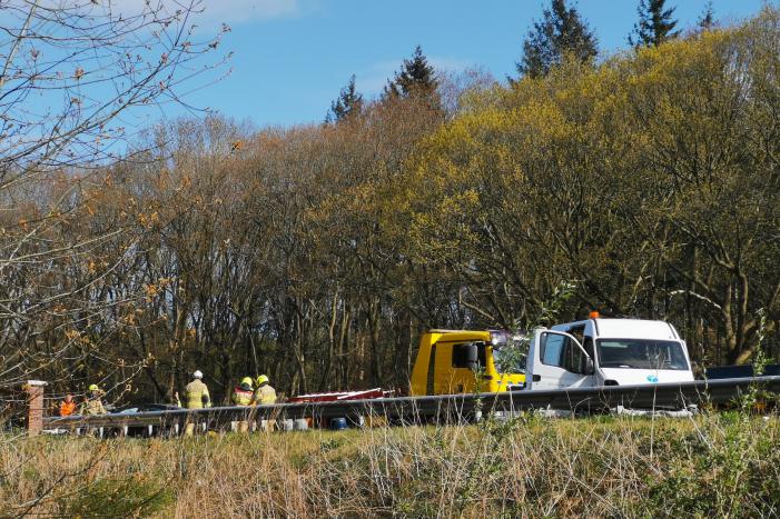 Gewonden bij aanrijding op snelweg