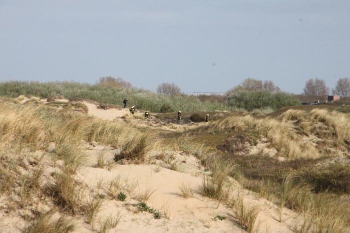 Flinke inzet bij duinbrand