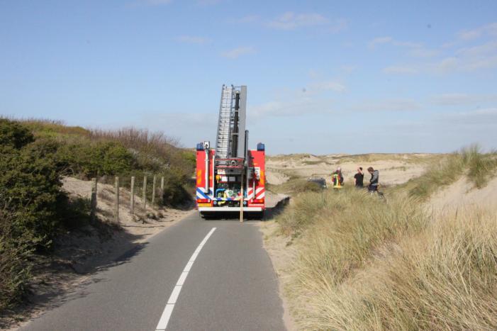Flinke inzet bij duinbrand