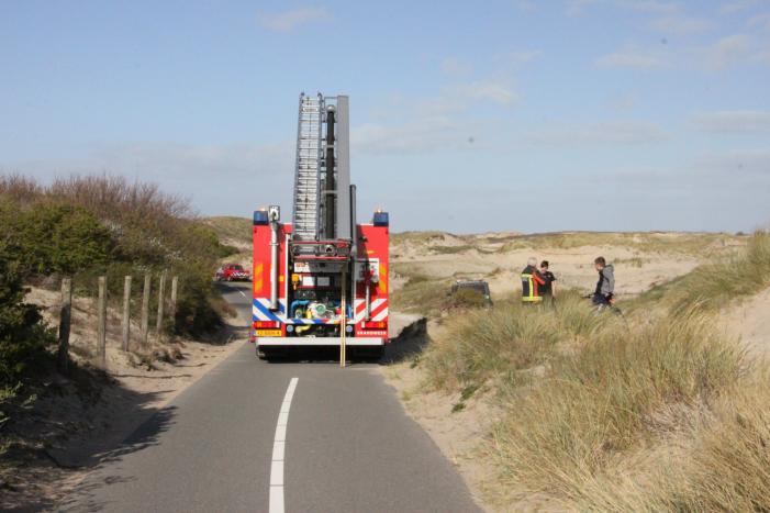 Flinke inzet bij duinbrand
