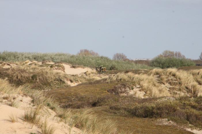 Flinke inzet bij duinbrand