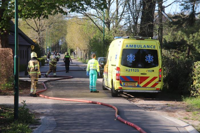 Uitslaande brand in schuur