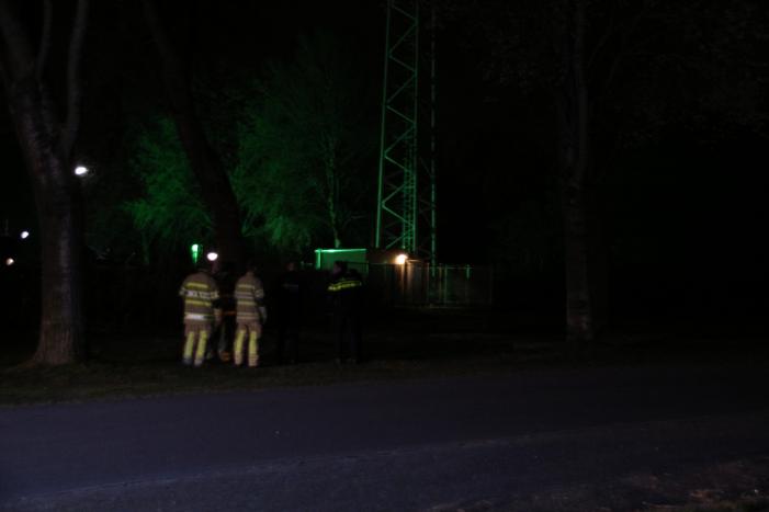 5G zendmast in brand gestoken