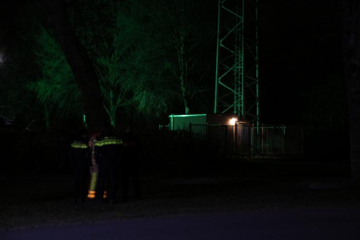 5G zendmast in brand gestoken