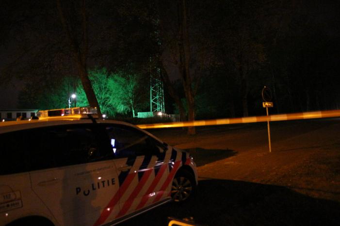 5G zendmast in brand gestoken