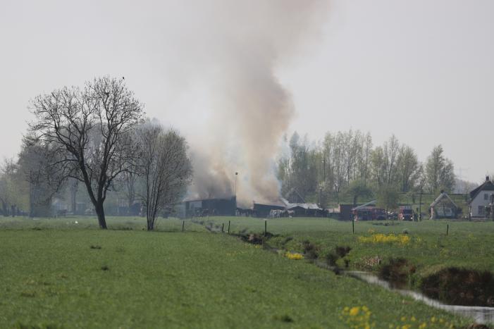 Grote brand in paardenstal