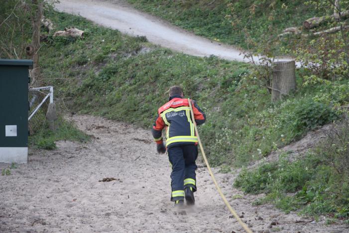 Brand in bos vermoedelijk aangestoken
