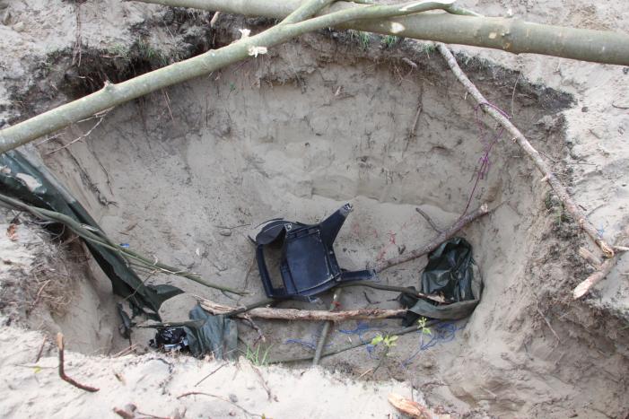 Brand in bos vermoedelijk aangestoken