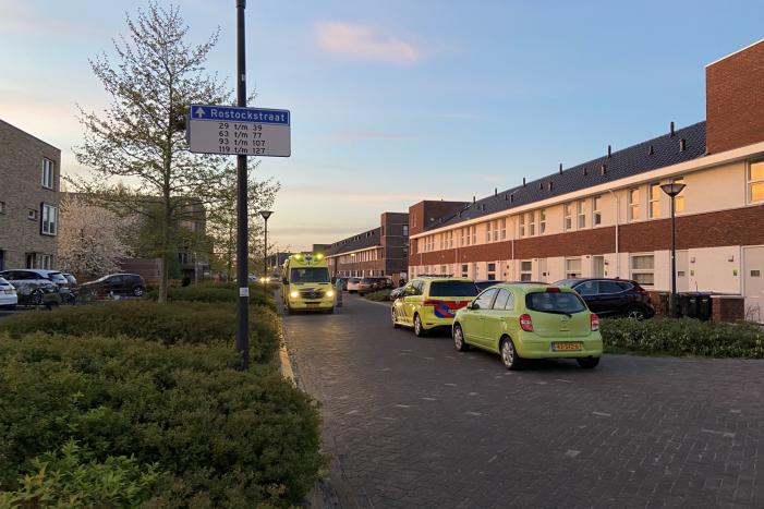 Traumahelikopter land voor een medische noodsituatie