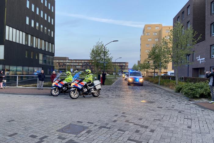 Lasershow voor zorgmedewerkers