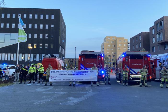Lasershow voor zorgmedewerkers