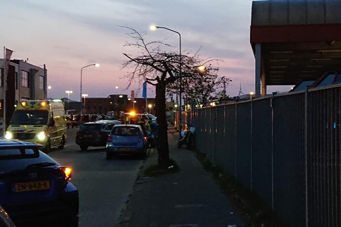 Motor klem gereden door politie