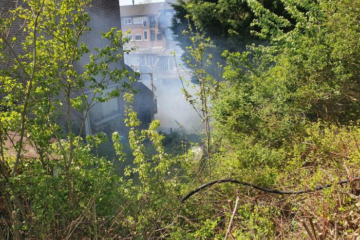 Veel rook bij bosschages