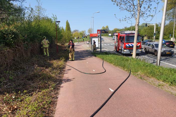Veel rook bij bosschages