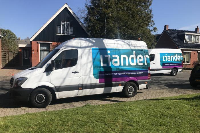 Gaslekkage in achtertuin van woning