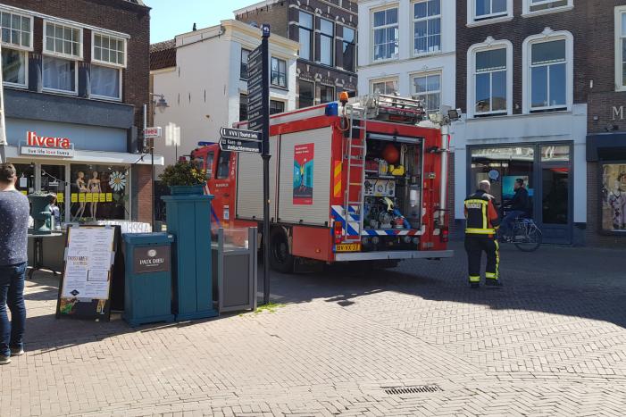 Gaslucht in keuken van grand café Central