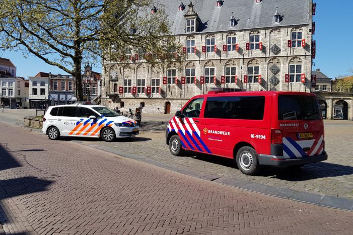 Gaslucht in keuken van grand café Central