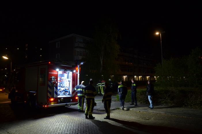 Afval naast ondergrondsecontainer in brand gevlogen