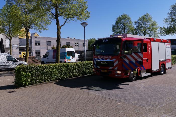 Gesprongen gasleiding na graafwerkzaamheden