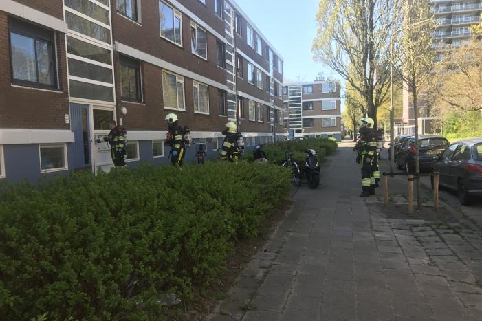 Vreemde lucht in kelderbox van flat