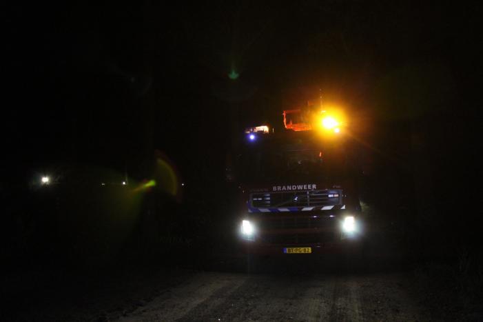 Brand in schoorsteen van woning