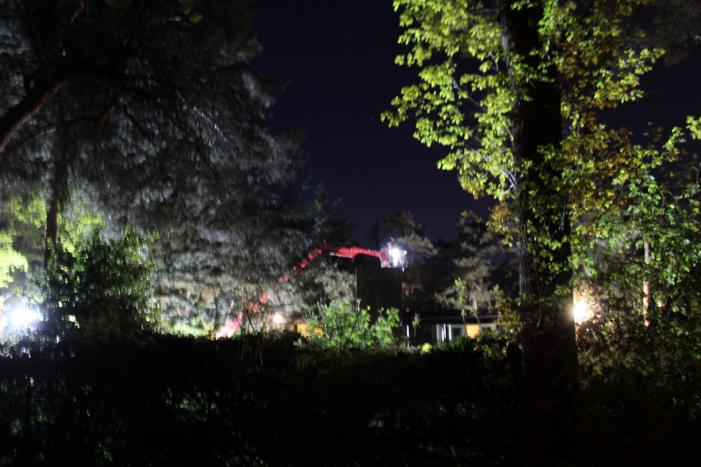 Brand in schoorsteen van woning