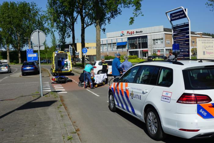 Scooterrijder gewond na ongeval