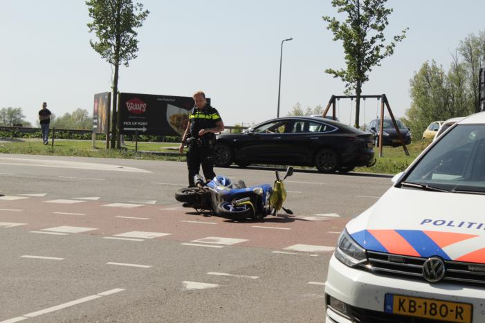 Scooterrijder gewond na ongeval