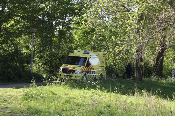 Fietsster gewond na val